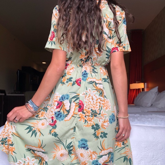 🔴SOLD🔴NWOT SHEIN Mint Green Collared Dress - Picture 4 of 9